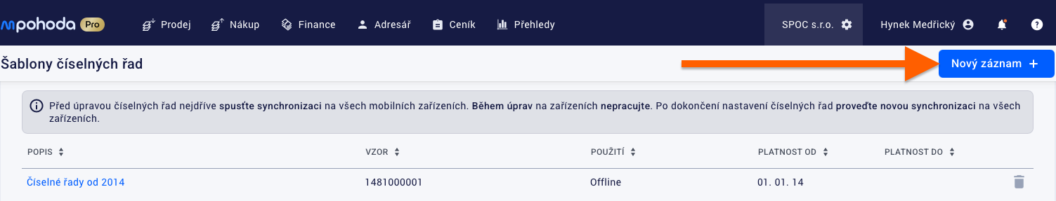 mPOHODA: nová číselná řada