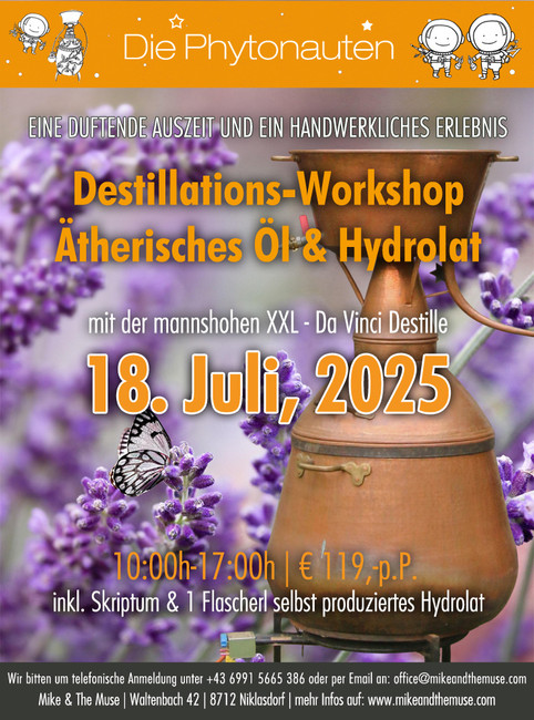 Destillations Workshop am 18.7.2025