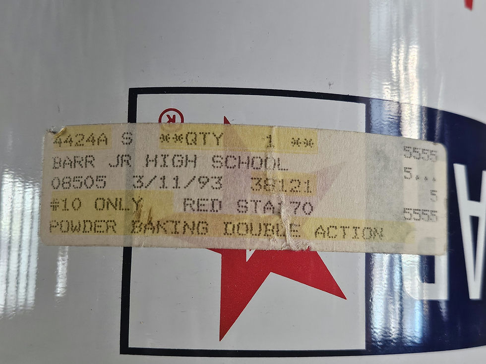 Thumbnail: Vintage Red Star Double Acting Baking Powder Tin (1950s)