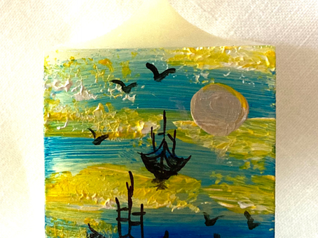 PEACE candle for UKRAINE.
Proceeds go to Ukraine aid.