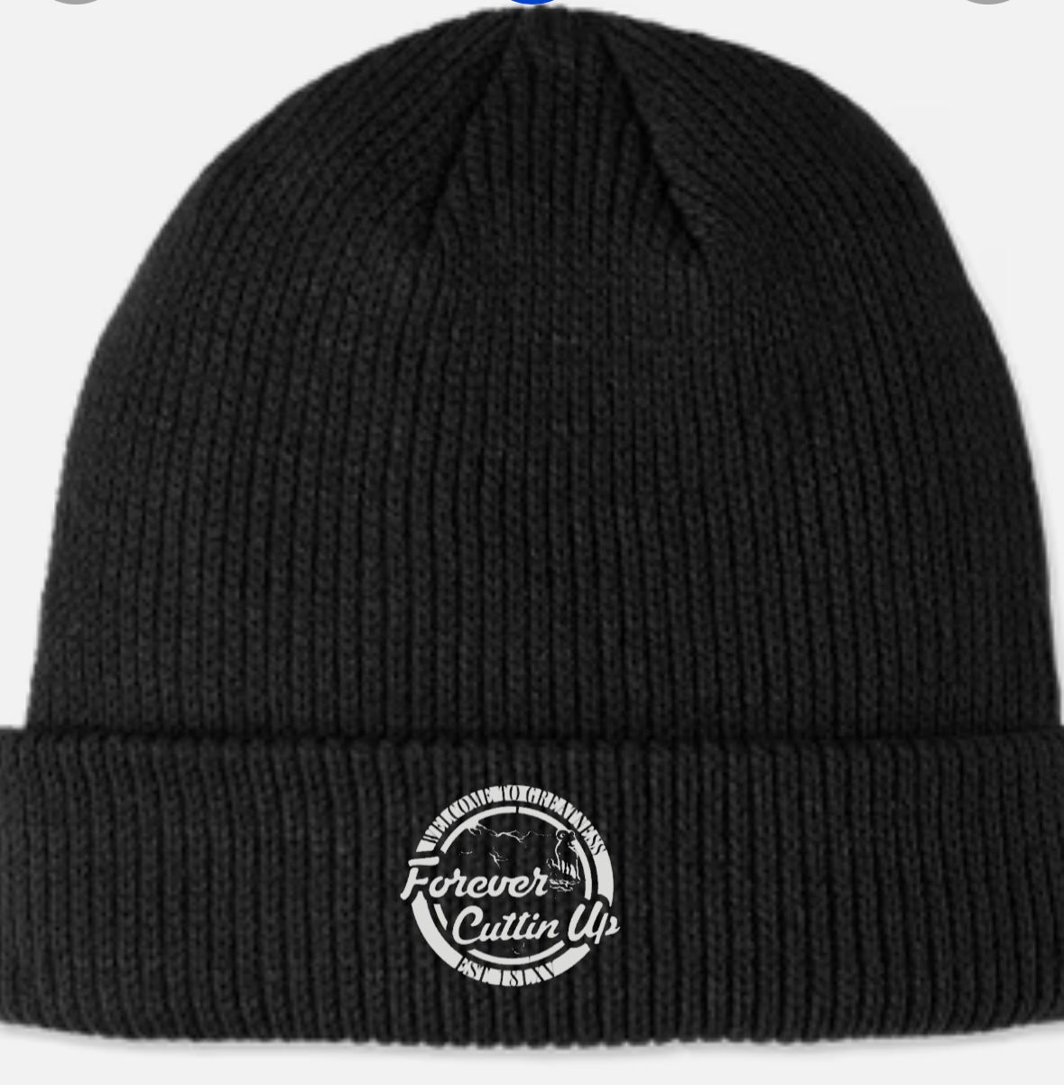 Forever Cuttin Up Black Beanie Hat