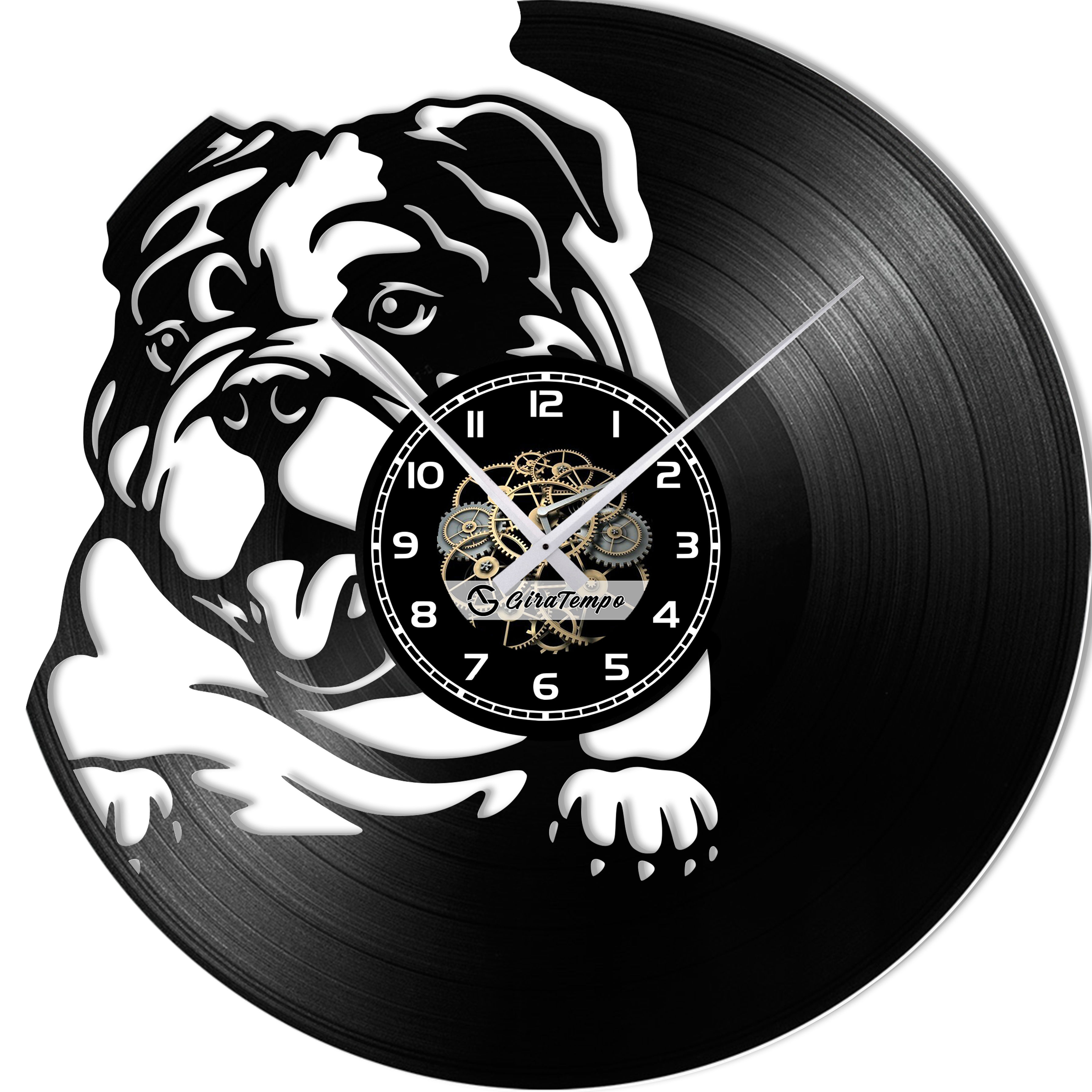 Bulldog Inglese - Orologio in vinile
