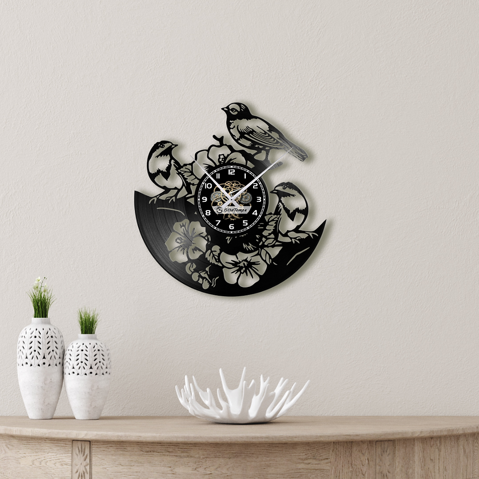 Thumbnail: Uccelli Natura - Orologio in vinile