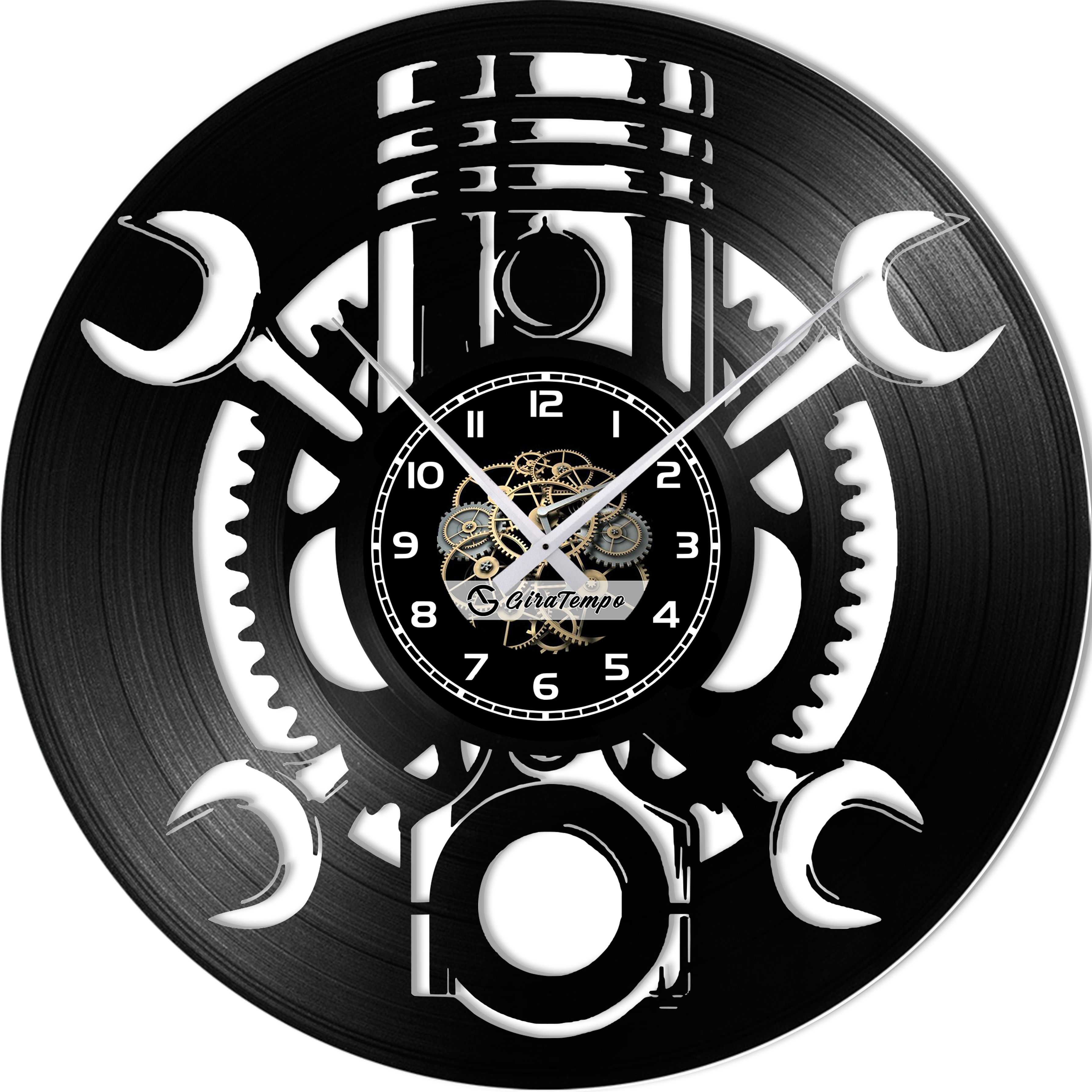 Officina Meccanico - Orologio in vinile