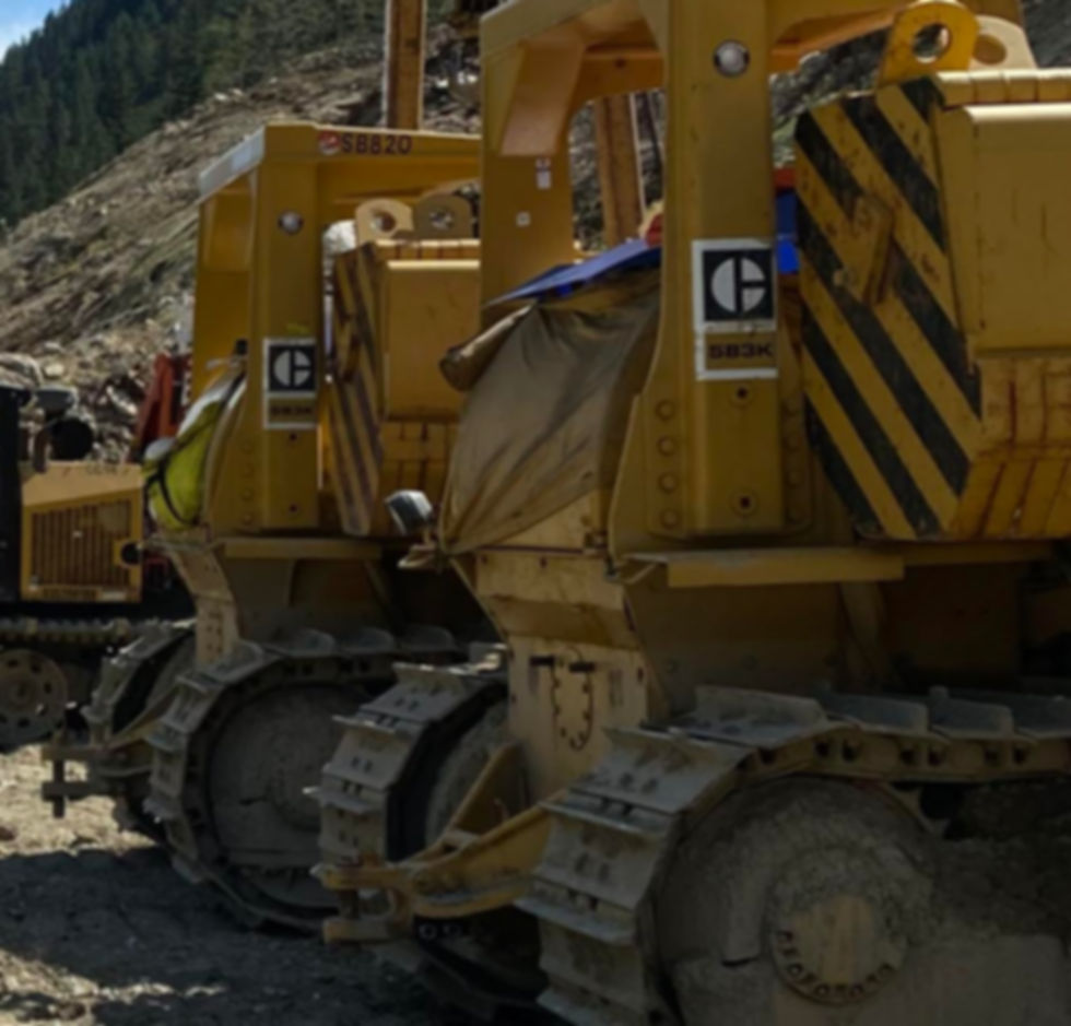 Heavy Equipment at large job site