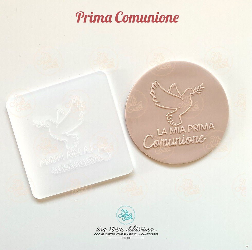 Prima Comunione Stampo Rilievo Formine Biscotti (leggi Descrizione)