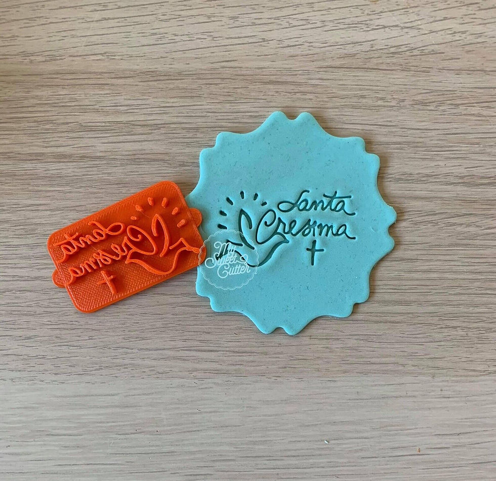Timbro Scritta santa cresima Formine Biscotti Cookie Cutter