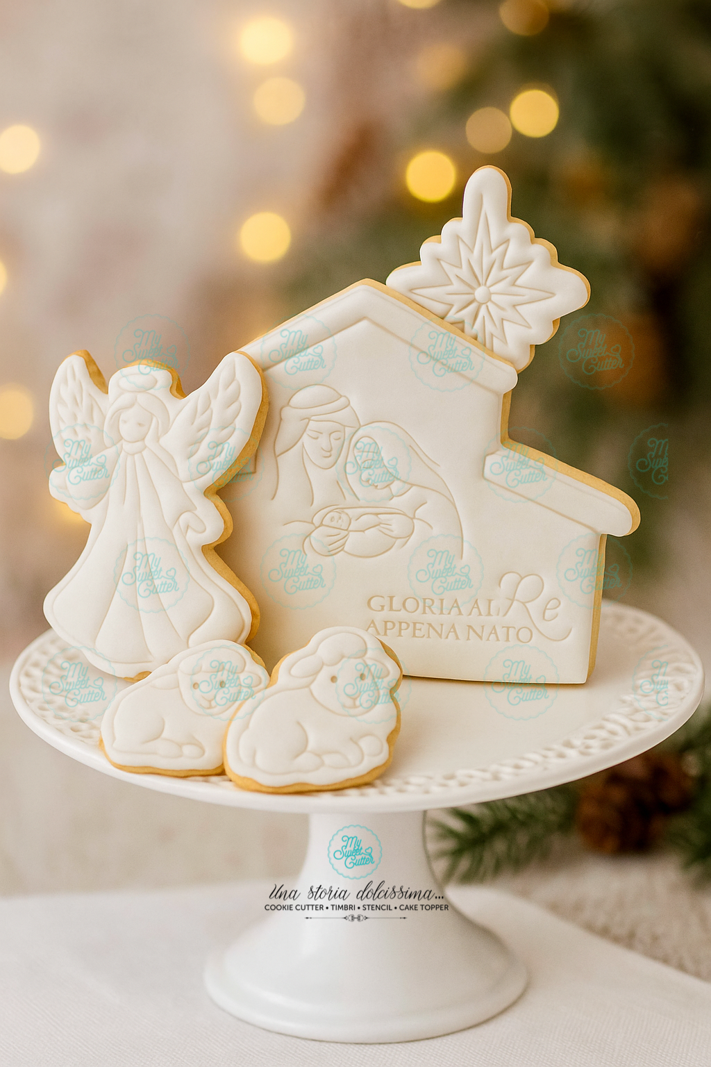 NATIVITÀ COOKIE CUTTER FORMINE BISCOTTI NATALE ANGELO SACRA FAMIGLIA