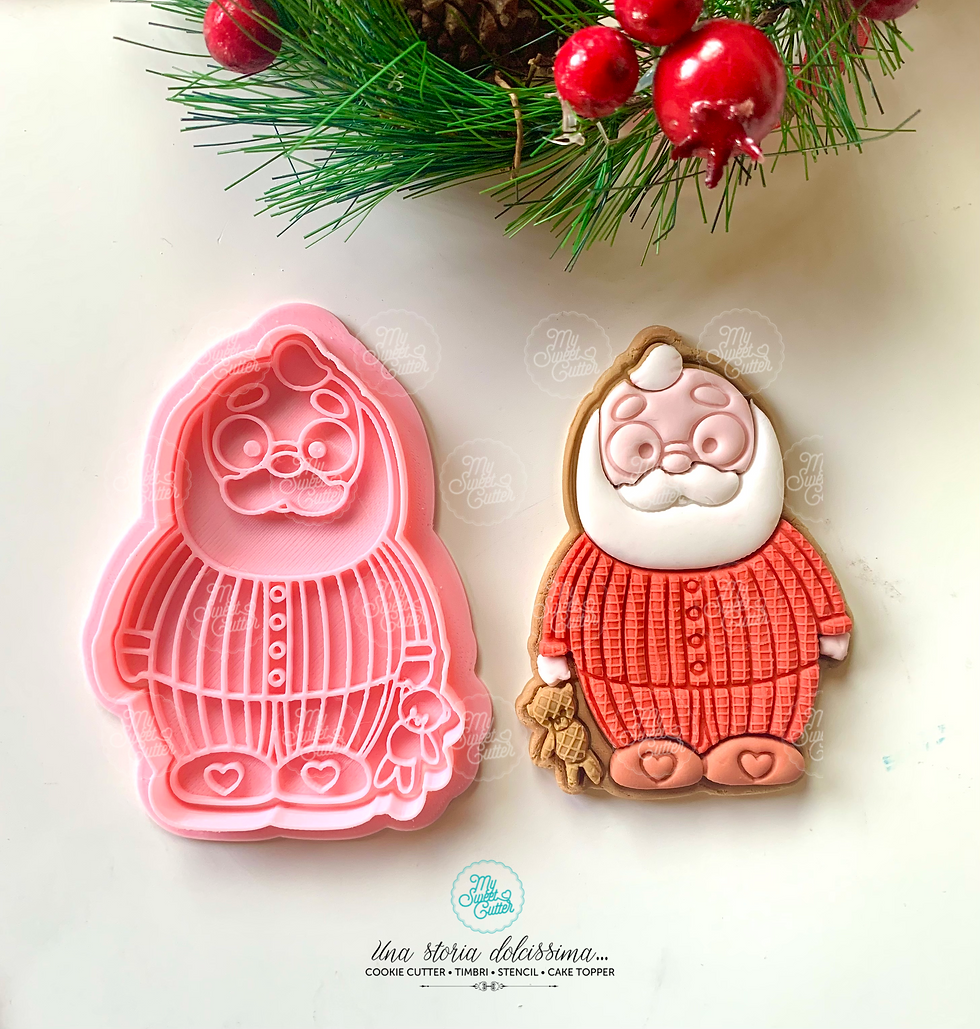 Cookie cutter formine biscotti Natale babbo pigiama orsetto