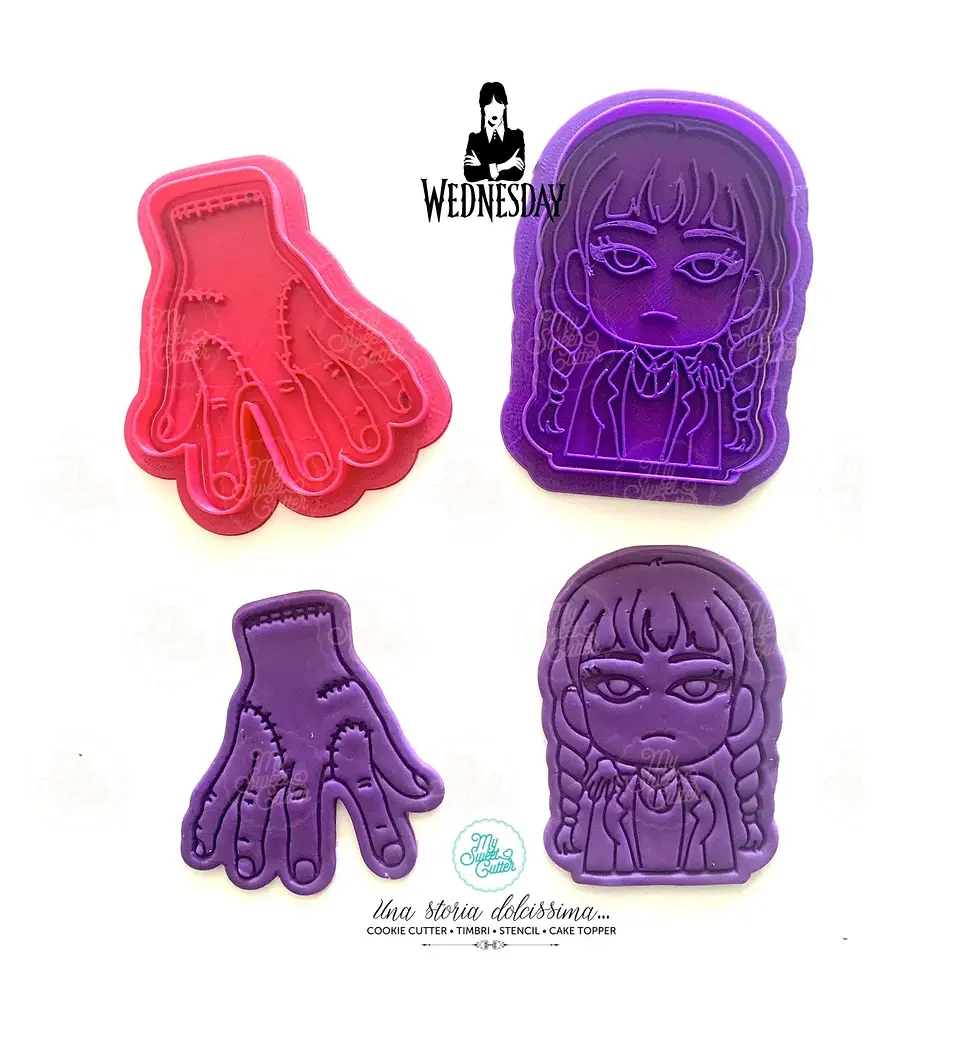 Famiglia Addams Mercoledì Mano Formine Biscotti Cookie Cutter