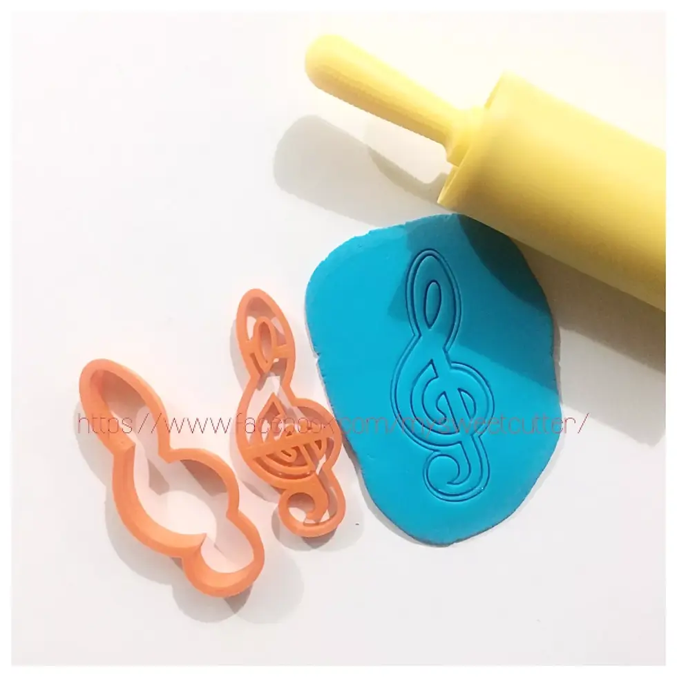 Note Musicali Musica Chiave Violino Formine Biscotti Cookie Cutter 8/9cm