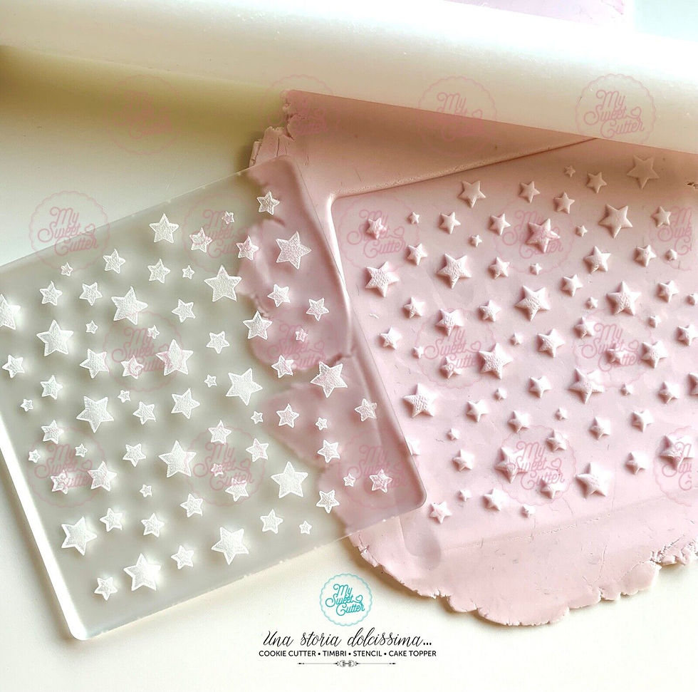 texture stelle stars stelline formine Biscotti Cookie Cutter 10x10cm
