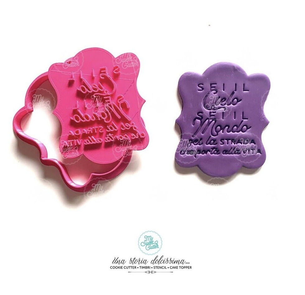 Cookie Cutter Formine Biscotti San Valentino Canzone Musica Dedica Ultimo 8cm