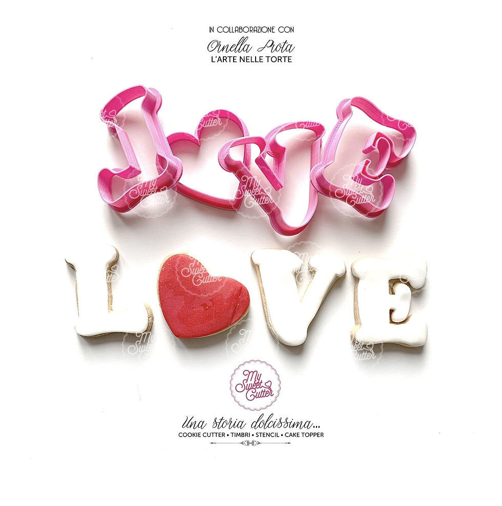 San Valentino Love Lettere Formine Per Biscotti Cookie Cutter