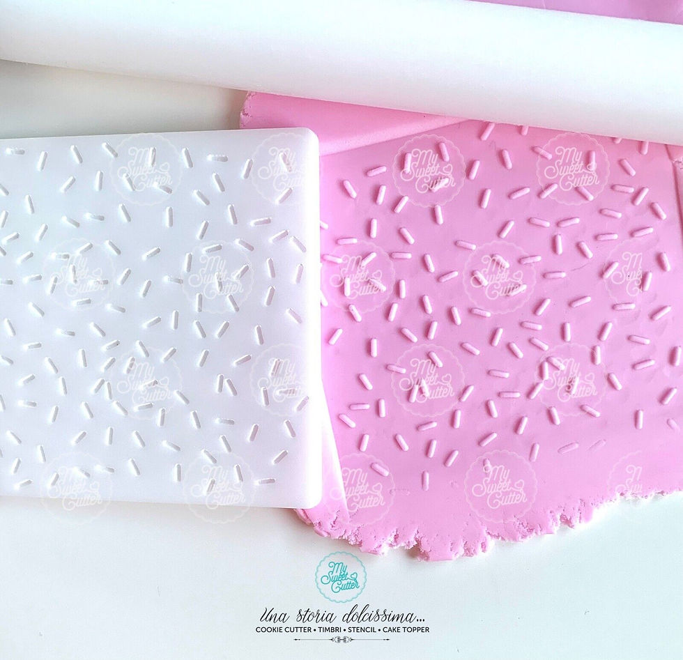 Sprinkles A Rilievo Texture Forma 10x10cm