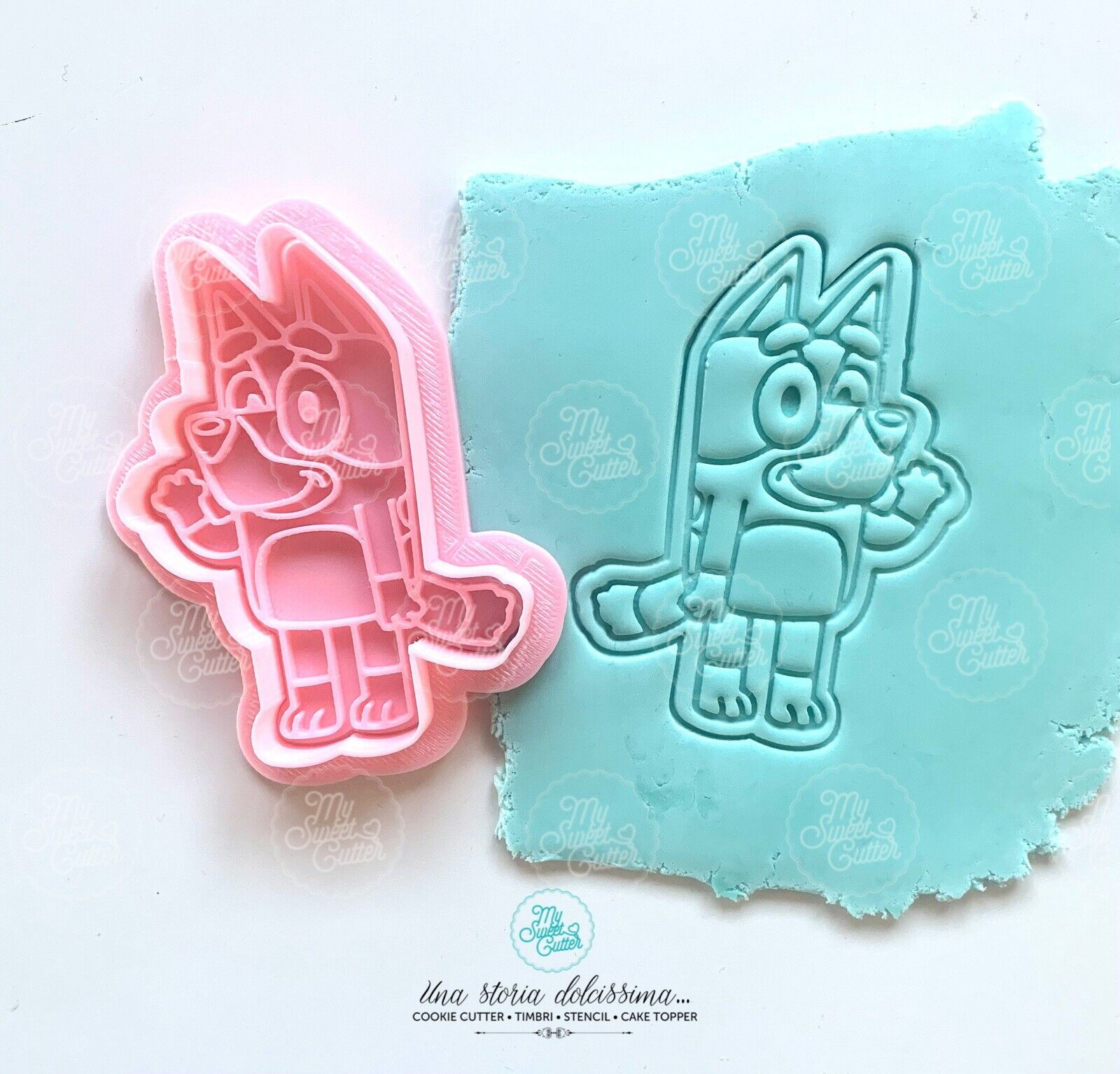 Cane Animali Bluey Formine Biscotti Cookie Cutter 8x5,5cm