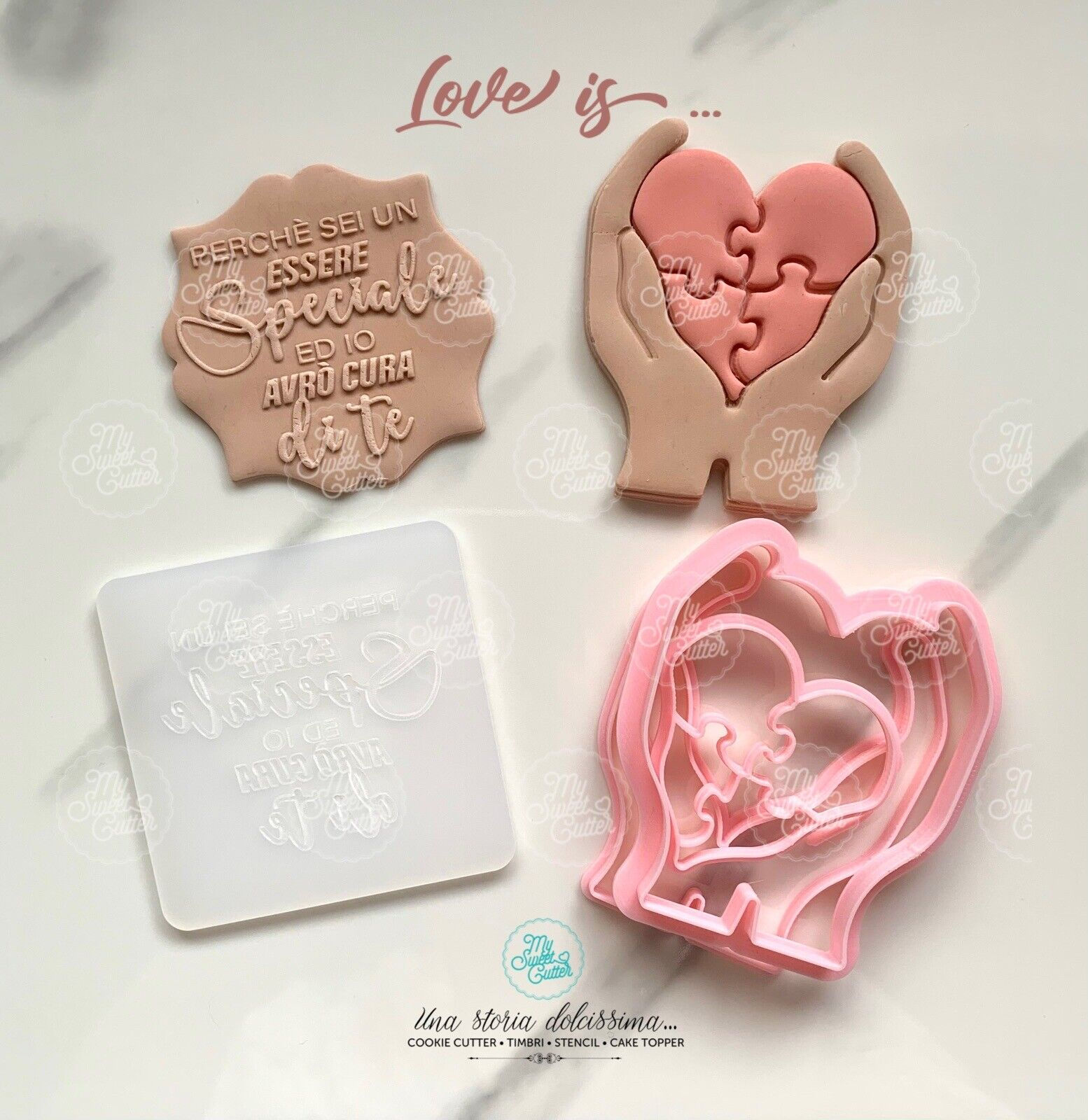 San Valentino Cookie Cutter Nelle Mie Mani Sei Un Essere Speciale 8x7cm