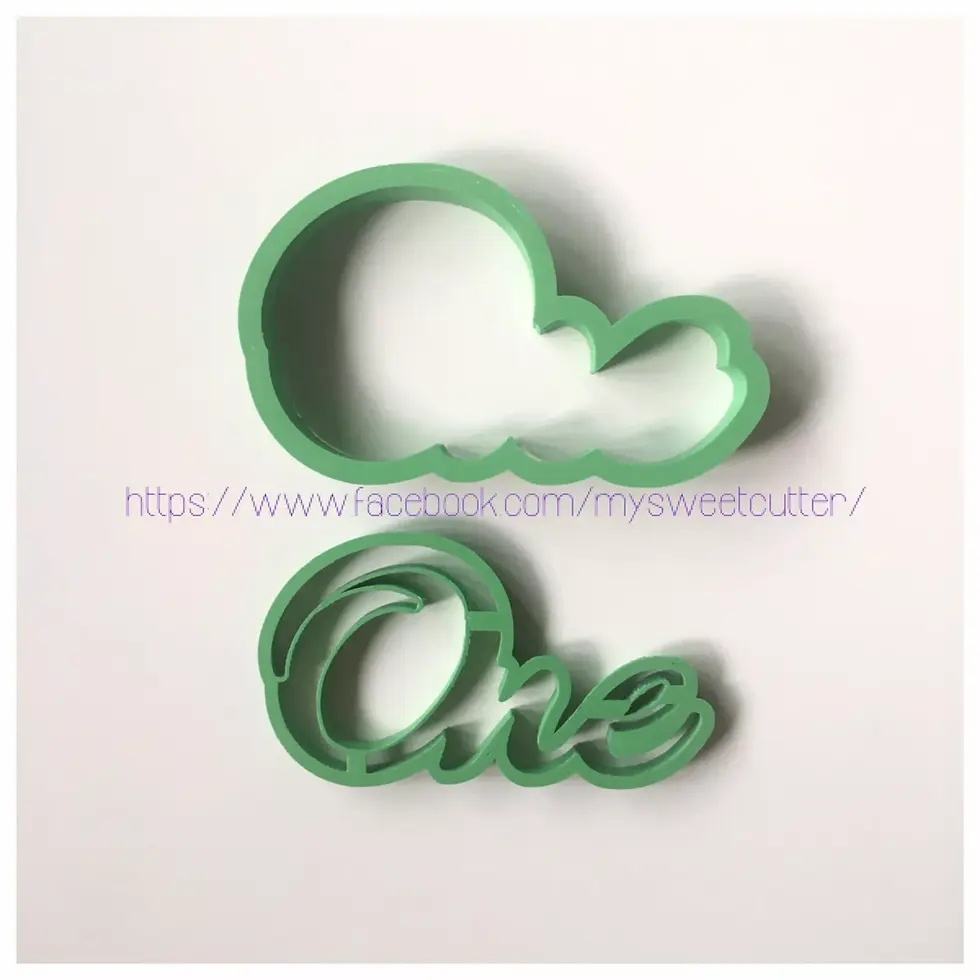 One Lettere Uno Sugar Cookie Cutter Formine Biscotti
