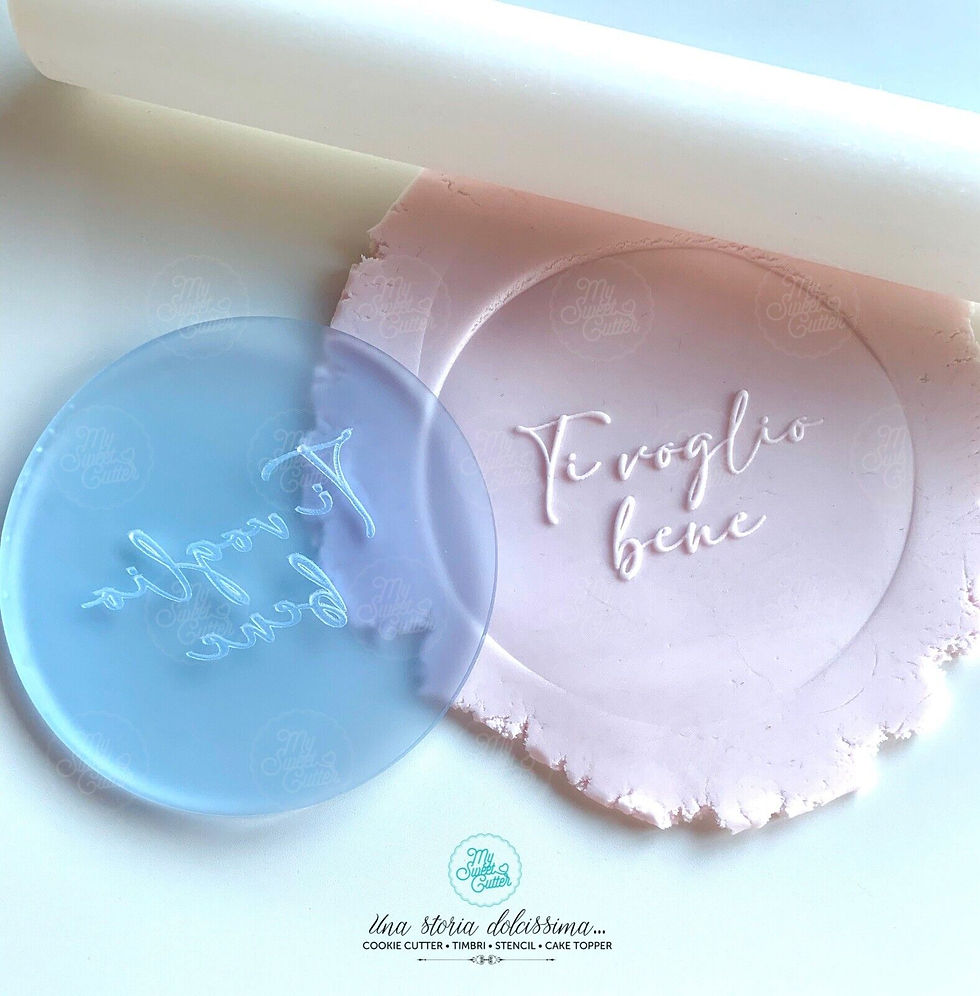 Timbro A Rilievo Formine Biscotti ti voglio bene