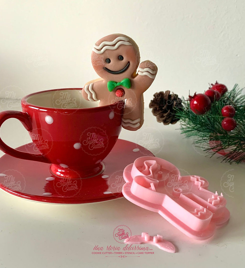 Cookie Cup Tazza Natale Omino Pan Zenzero Formine Biscotti Cookie Cutter 6,5cm