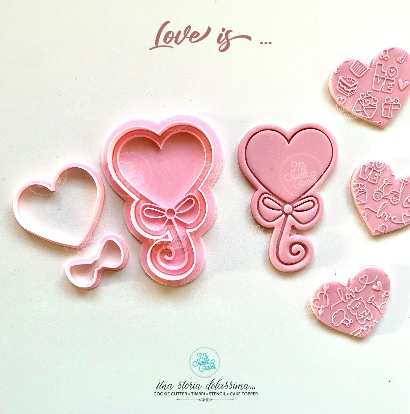 San Valentino Cookie Cutter Palloncino Cuore Baallon 8,5x6cm