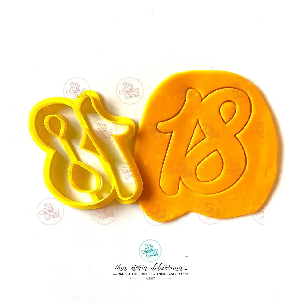 Formine Numero 18 Anni Diciotto FORMINA BISCOTTI COOKIE CUTTER 9cm Circa