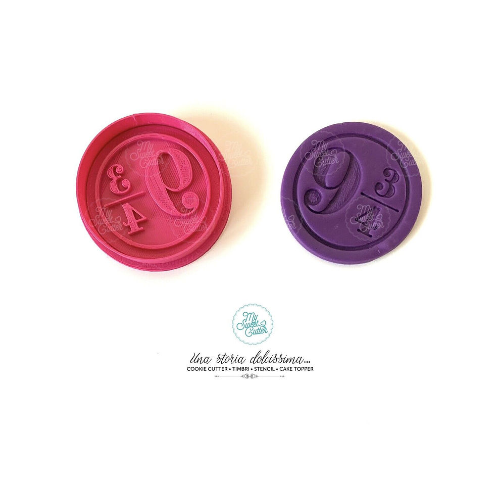 Harry potter binario 9 3/4 formine formina biscotti Cookie cutter stemma