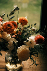Floral wedding centerpiece detail