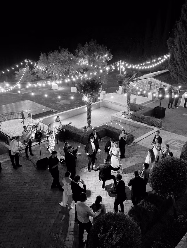 Luxury wedding party