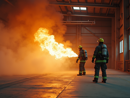 Centro de entrenamiento para bomberos con instalaciones reales