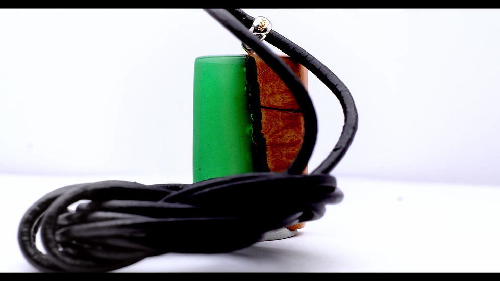 Miniaturbild: Anhänger Bruyere Epoxy-Malachit
