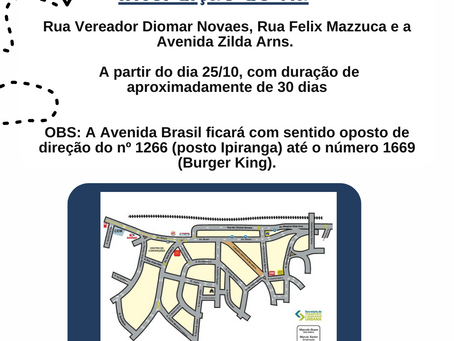 Interdição de Via - Linha 114 e 377