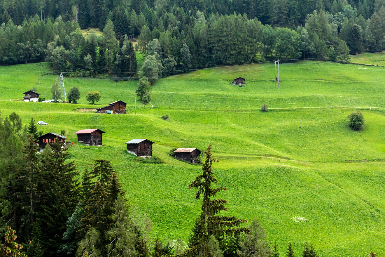 Alpine huts Switzerland