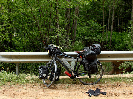 Through Estonia. Gotta get moving!