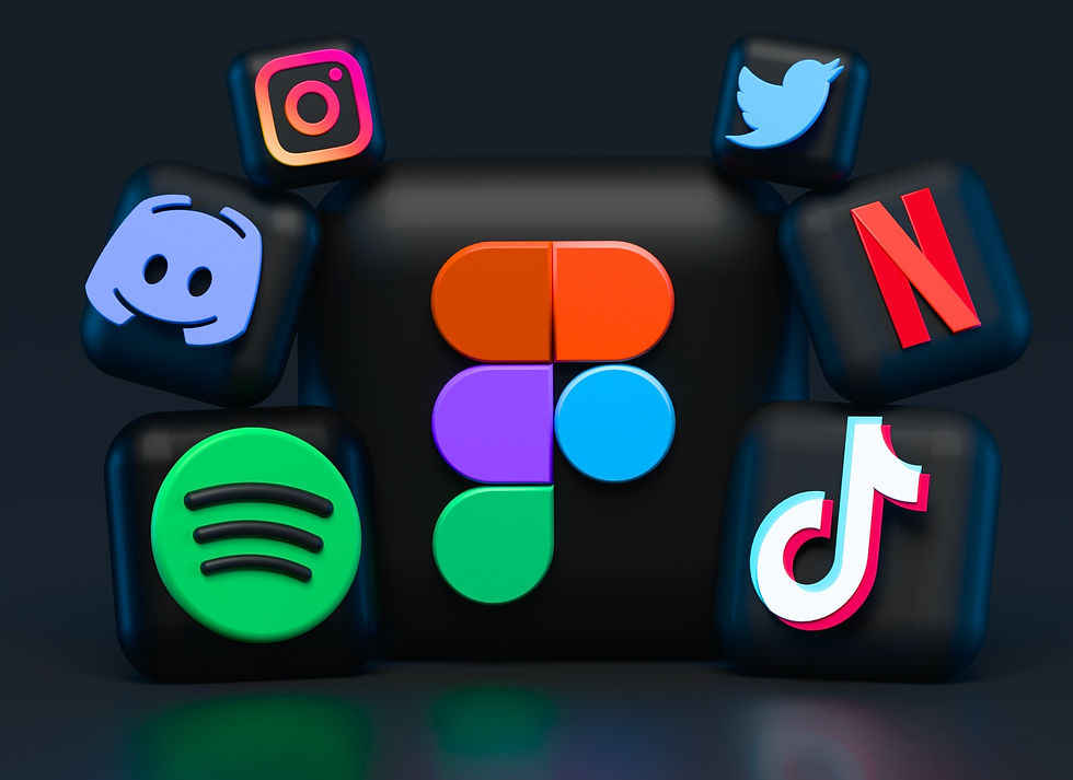 social media apps, instagram, tik tok, spotify