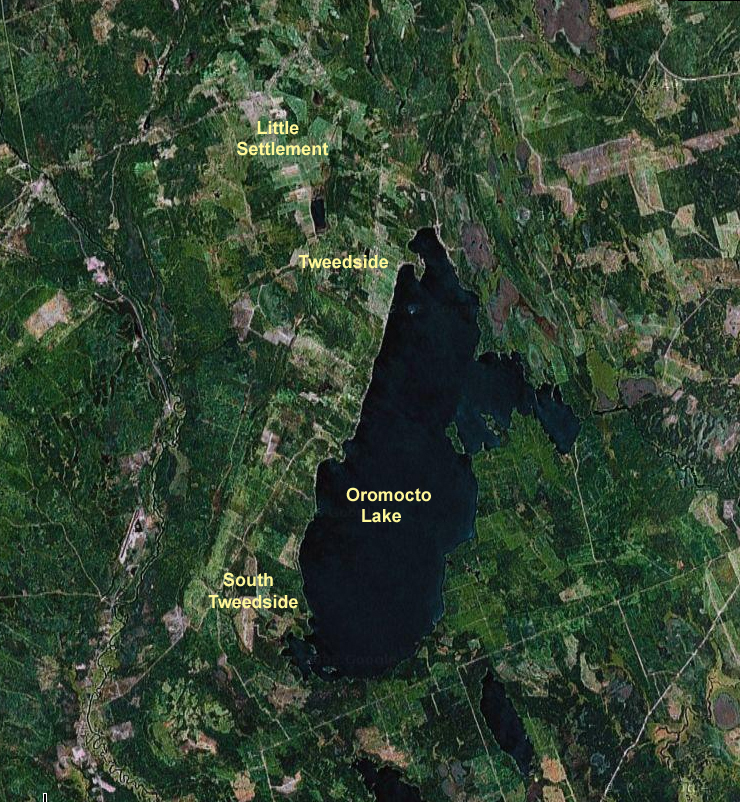 Harvey Maps New Brunswick Land Company and Settlement of Harvey and