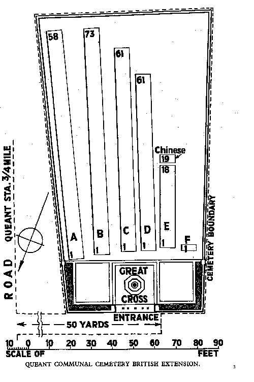 queant cemetery map