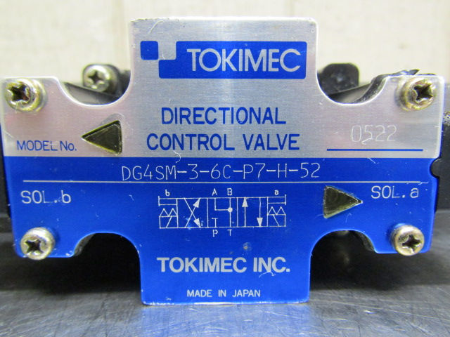 Thumbnail: Tokimec DG4SM-3-6C-P7-H-52 Hydraulic Directional Control Solenoid Valve