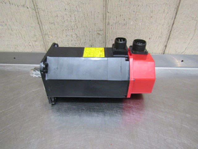 Thumbnail: Fanuc A06B-0128-B075 AC Servo Motor 114v 3000 RPM 1.4 kW 60 Day Warranty
