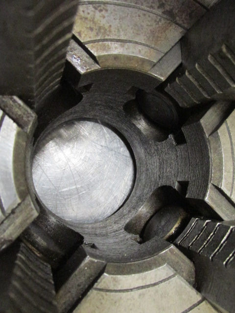 Thumbnail: L-W Chuck Co. 10" Diameter 4 Jaw Independent Chuck Plain Back