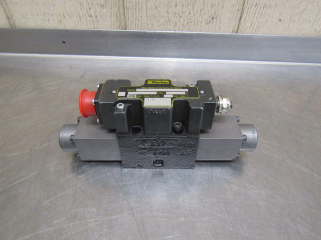Thumbnail: Parker D1FVE-50-B-C-V-L-W-30 Hydraulic Directional Control Solenoid Pilot Valve