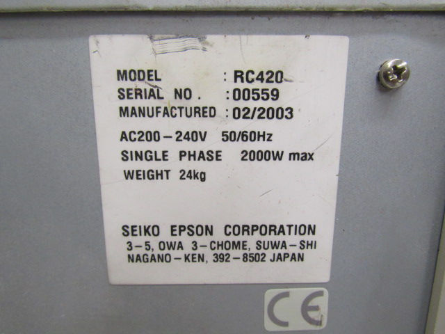 Thumbnail: Seiko Epson RC420 Robot Computer Control Drive 200-240v 1 PH (missing door)