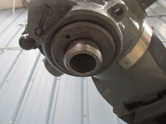Thumbnail: Sharp Vertical Milling Machine J Head Mill 3 HP 42" x 9" Power Feed Mitutoyo DRO