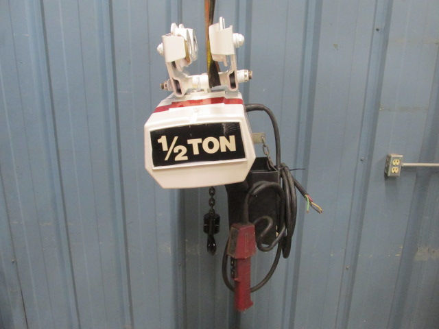 Thumbnail: Coffing EC-1016-3 Electric Chain Hoist Manual Trolley 1/2 Ton 10' Ft. Lift 3 PH