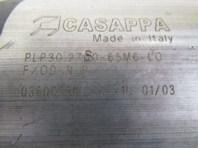 Thumbnail: Casappa PLP30.27S0-04S5-LOF/OD-N Triple Hydraulic Gear Pump 1.63 cu.in