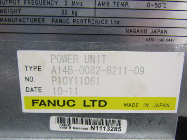 Thumbnail: Fanuc A14B-0082-B211-09 Laser Power Supply Unit 30 Day Warranty