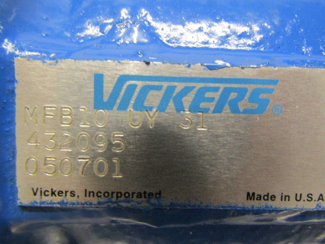 Thumbnail: OEM Vickers MFB10-UY-31 Hydraulic Piston Motor 8.11 - 13 HP  10 GPM @ 1800 RPM