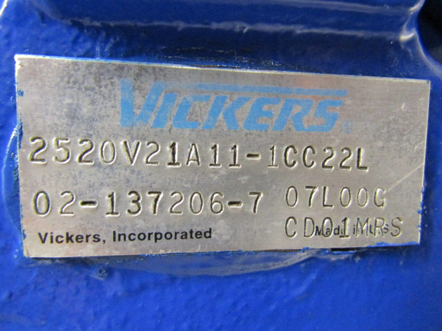Thumbnail: OEM Vickers 2520V-21A11-1CC22L Hydraulic Double Vane Pump 21 & 11 GPM @ 1200 RPM