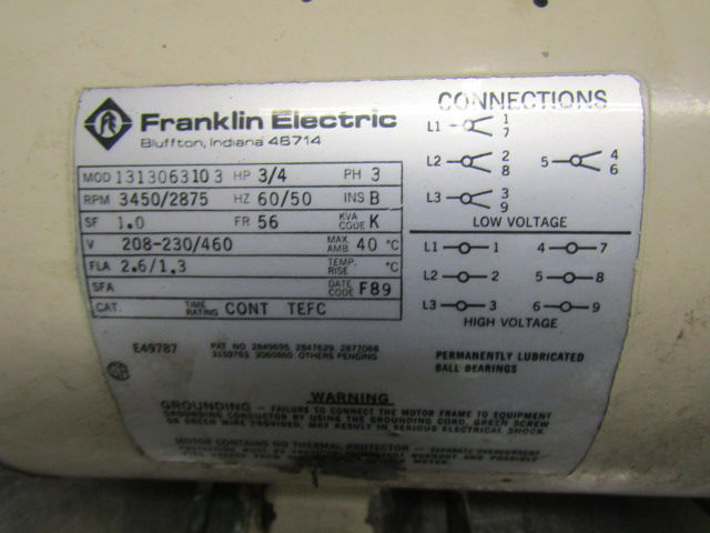 Thumbnail: Burks T37CT6M Bronze Centrifugal Pump 8 GPM 3/4 HP 3 PH