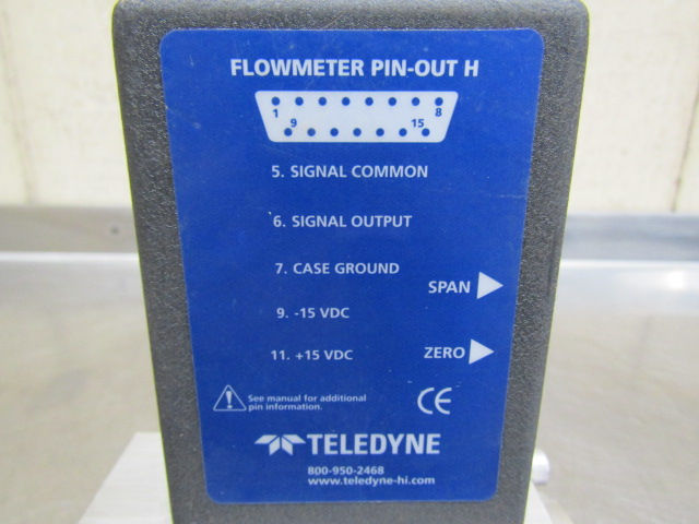 Thumbnail: Teledyne Hastings HFM-201 Mass Air Flowmeter 225 SCFH/H2 Flow Meter